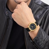 Bvlgari 18K Yellow Gold BVLGARI BVLGARI Double Logo Mens Watch