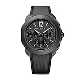 Bvlgari Black Stainless Steel Octo Roma Automatic Mens Watch