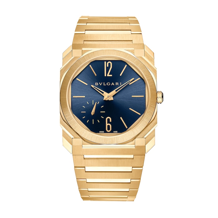 Bvlgari 18K Yellow Gold Octo Finissimo Automatic Mens Watch