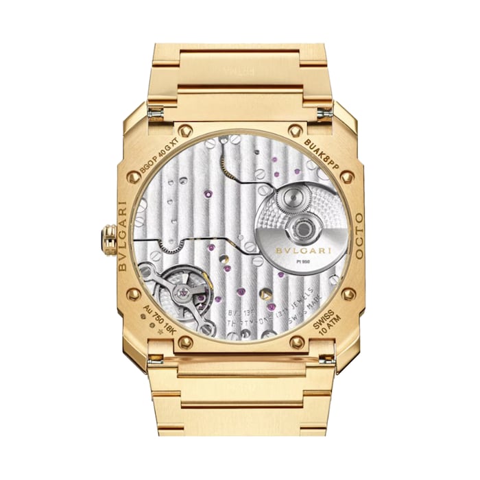 Bvlgari 18K Yellow Gold Octo Finissimo Automatic Mens Watch