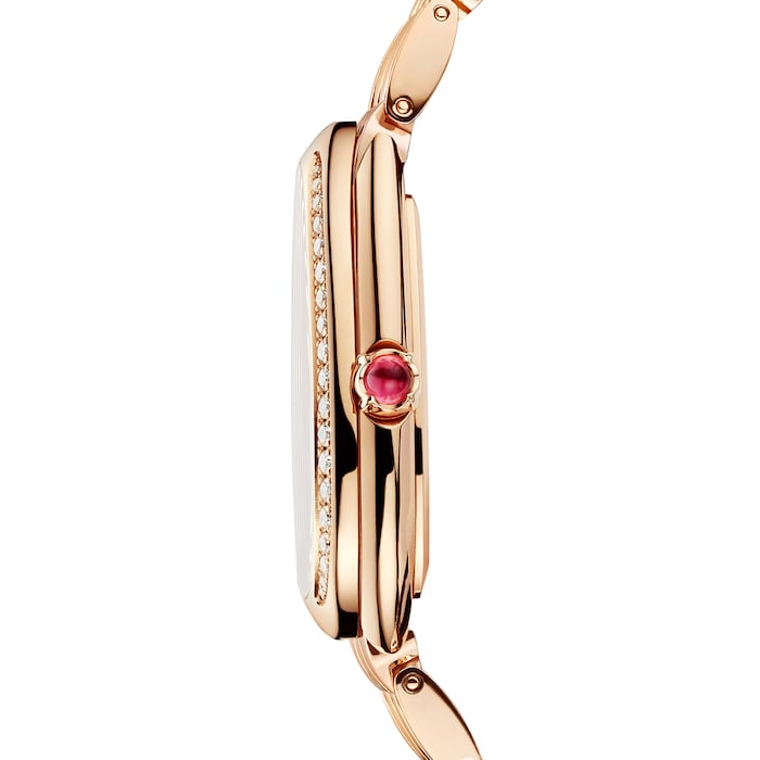 Bvlgari 18K Rose Gold Serpenti Seduttori Diamond & Malachite Watch