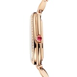 Bvlgari 18K Rose Gold Serpenti Seduttori Diamond & Malachite Watch