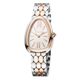 Bvlgari Stainless Steel & 18K Rose Gold Serpenti Seduttori Watch
