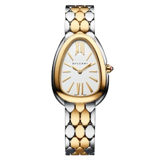 Bvlgari Stainless Steel & 18K Yellow Gold Serpenti Seduttori Watch