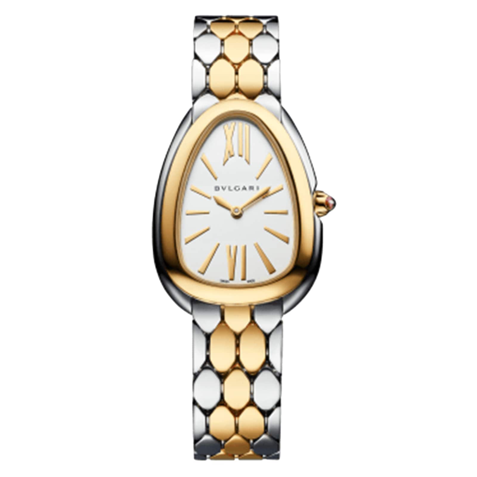 Bvlgari Stainless Steel & 18K Yellow Gold Serpenti Seduttori Watch