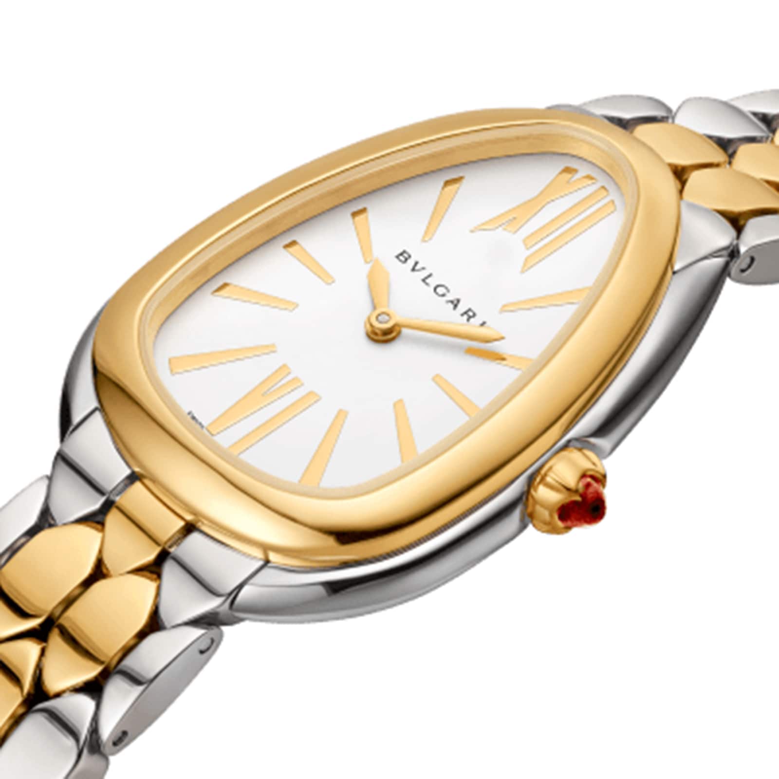 Bvlgari Stainless Steel & 18K Yellow Gold Serpenti Seduttori Watch