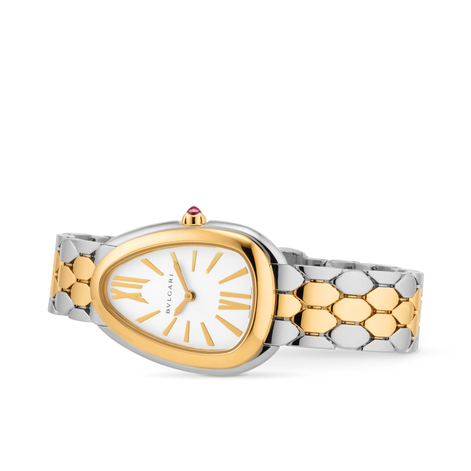 Bvlgari Stainless Steel & 18K Yellow Gold Serpenti Seduttori Watch