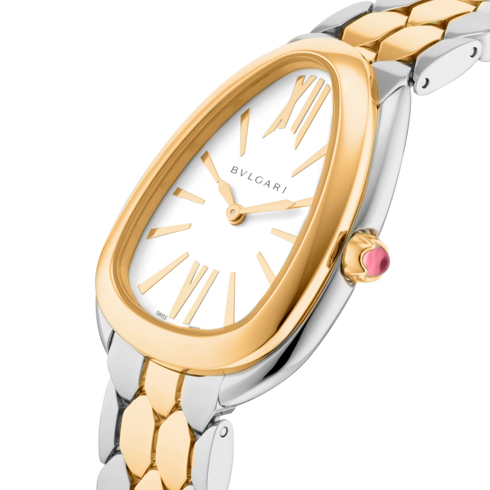 Bvlgari Stainless Steel & 18K Yellow Gold Serpenti Seduttori Watch