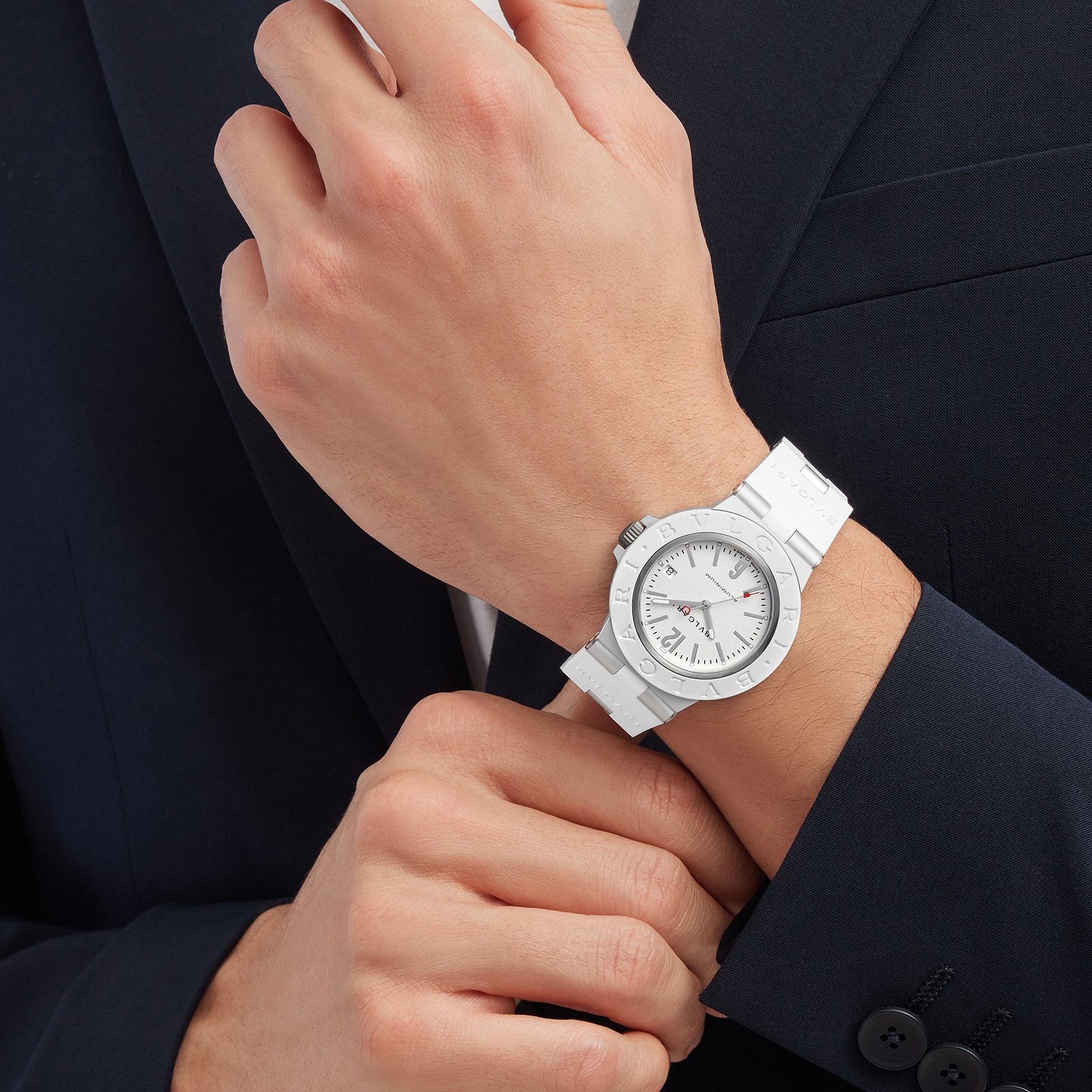Bvlgari White Aluminium Bvlgari Bvlgari Automatic Watch