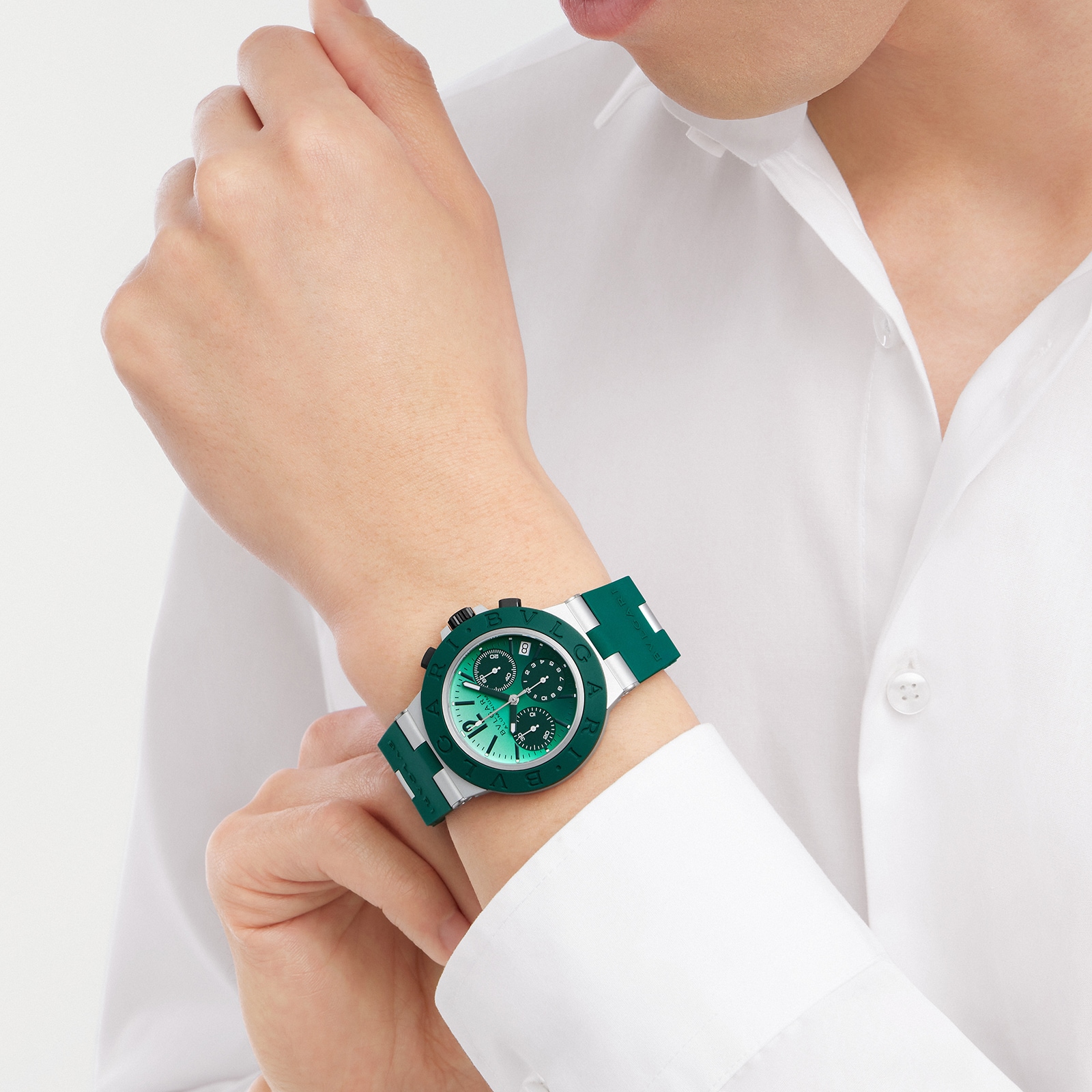 Bvlgari Green Aluminum Bvlgari Bvlgari Automatic Watch Bvlgari Green Aluminum Bvlgari Bvlgari Automatic Watch
