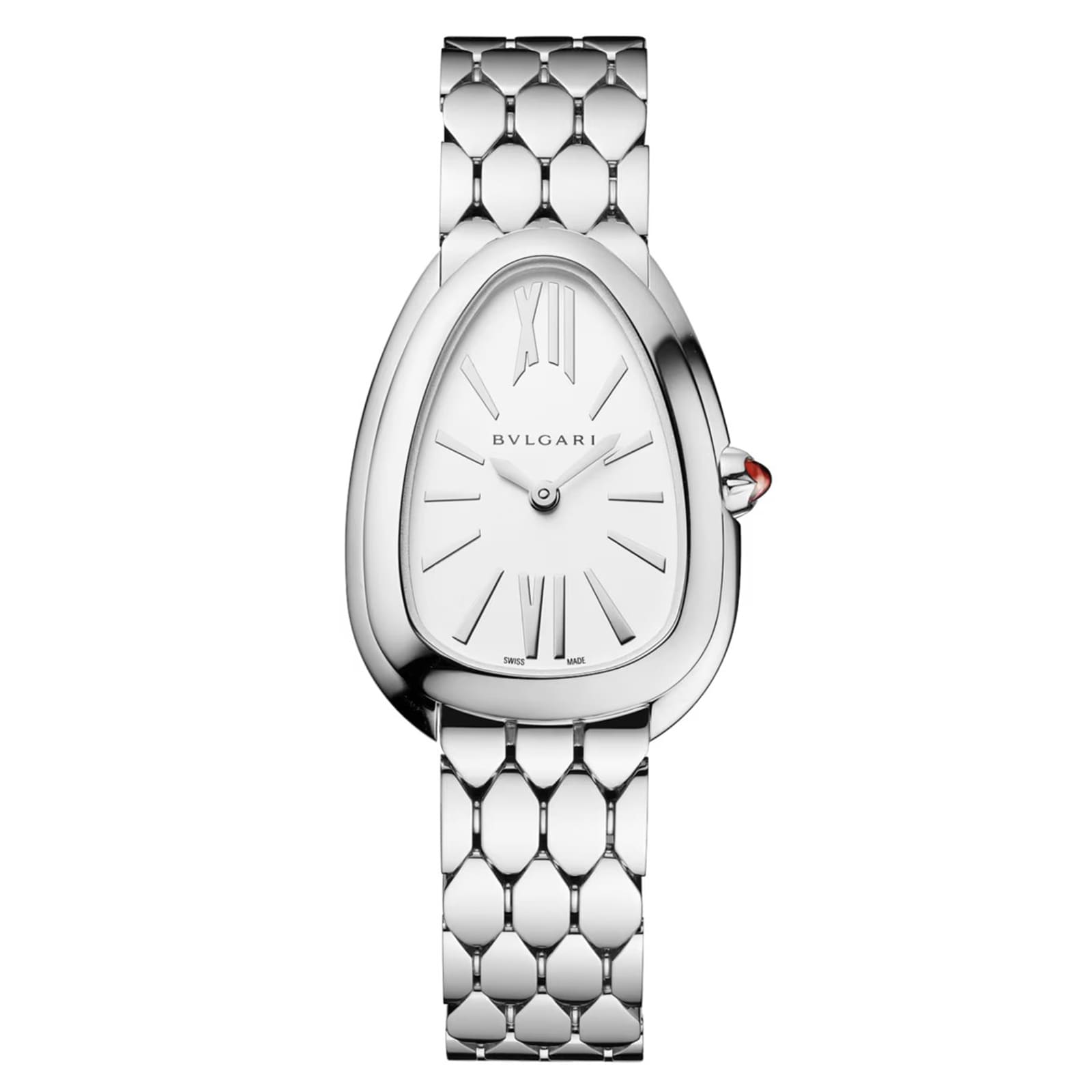 Bvlgari Serpenti Seduttori 33mm Ladies Watch Silver