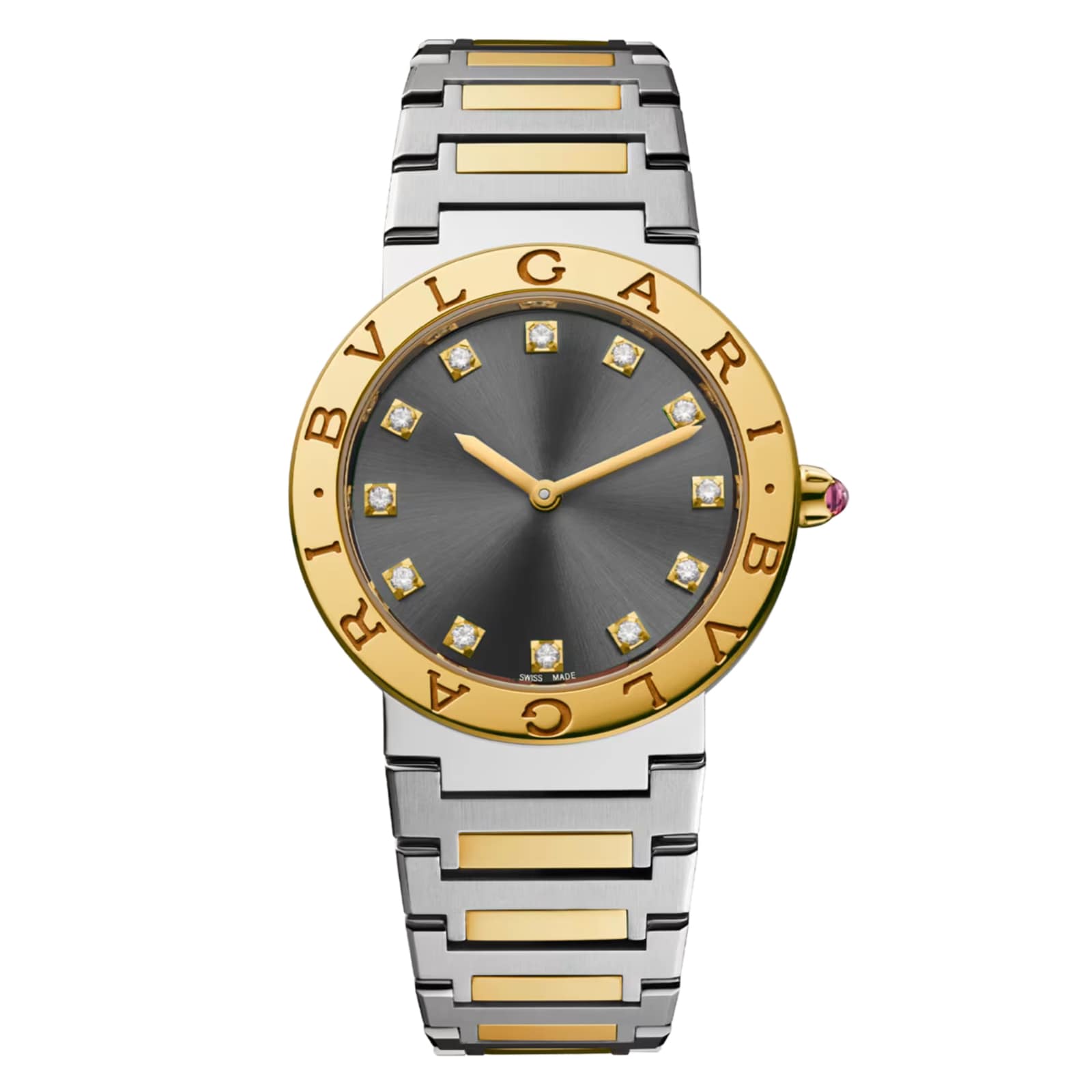 Bvlgari Bvlgari Bvlgari 33mm Ladies Watch Stainless Steel and 18k Yellow Gold