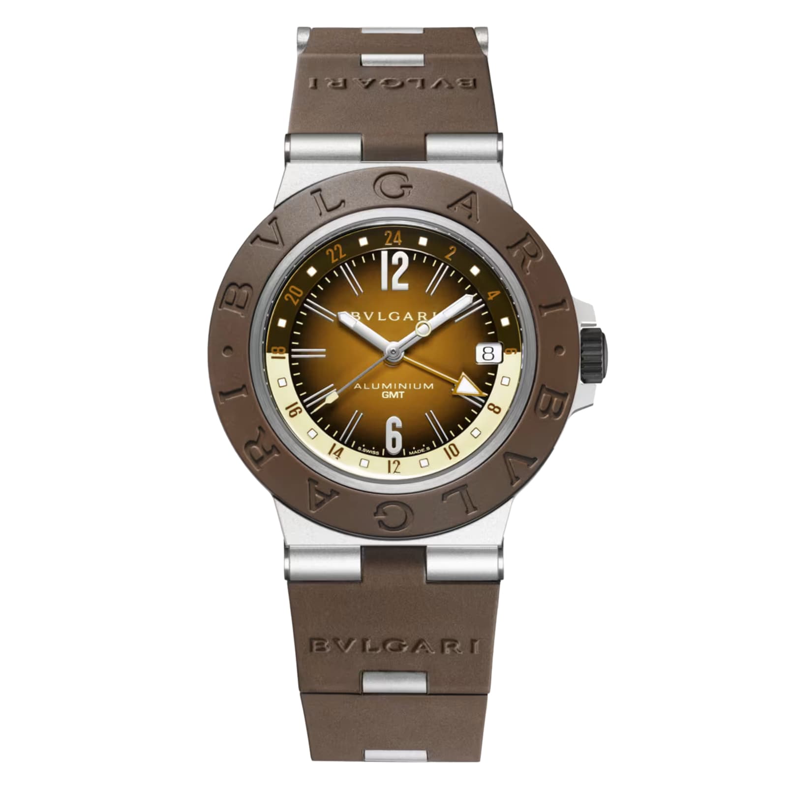 Bvlgari Bvlgari Aluminium GMT x Fender® Limited Edition 40mm Mens Watch Brown