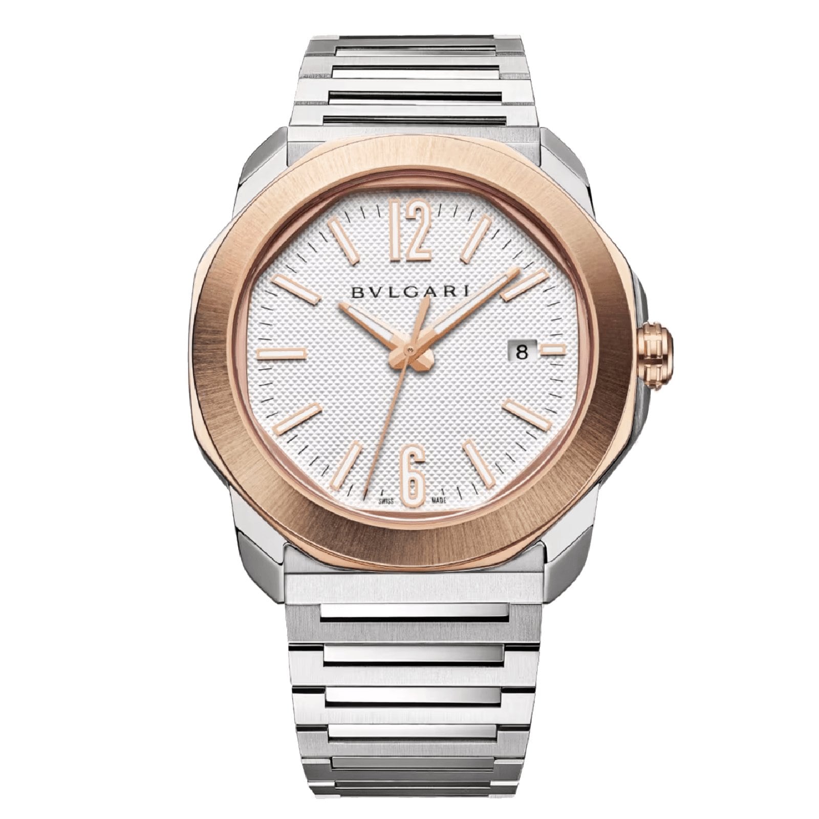 BVLGARI Octo Roma 41mm Mens Watch 18ct Rose Gold