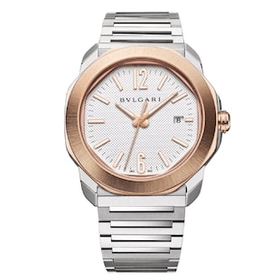 BVLGARI Octo Roma 41mm Mens Watch 18ct Rose Gold