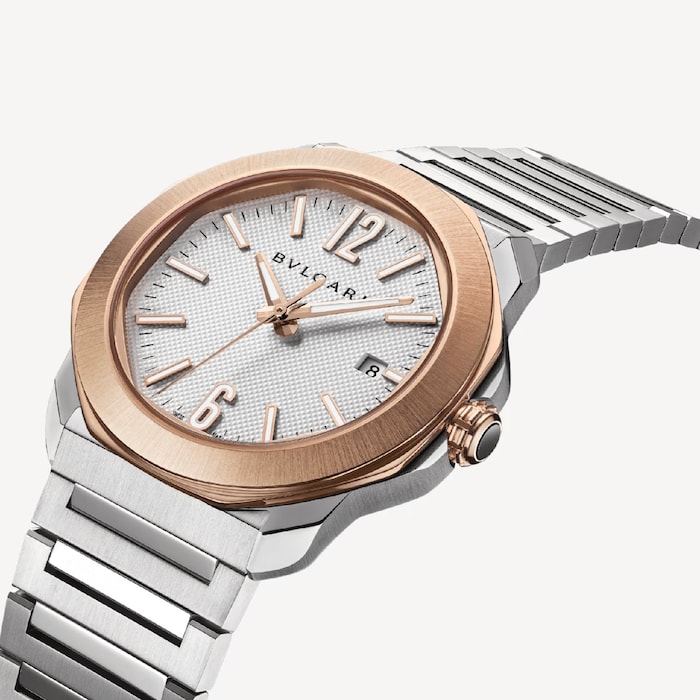 BVLGARI Octo Roma 41mm Mens Watch 18ct Rose Gold