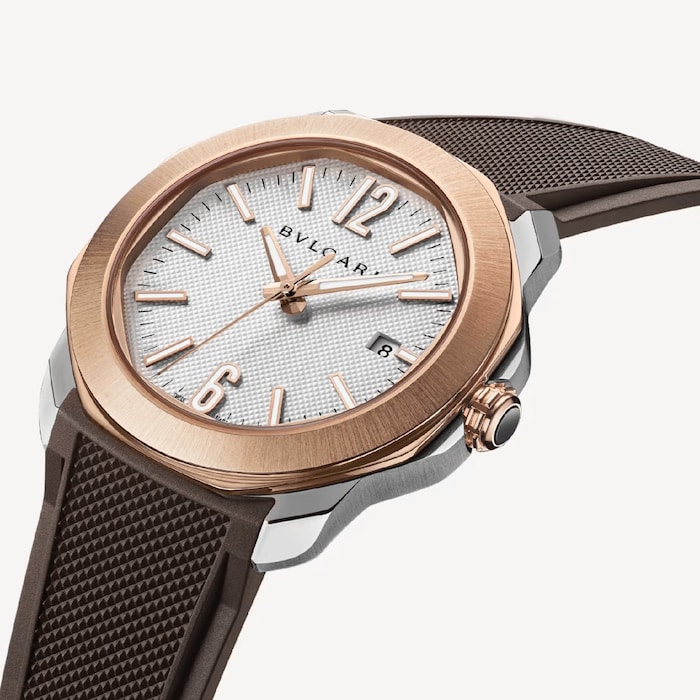 BVLGARI Octo Roma 41mm Mens Watch 18ct Rose Gold