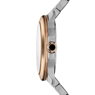 BVLGARI Octo Roma 41mm Mens Watch Blue 18ct Rose Gold