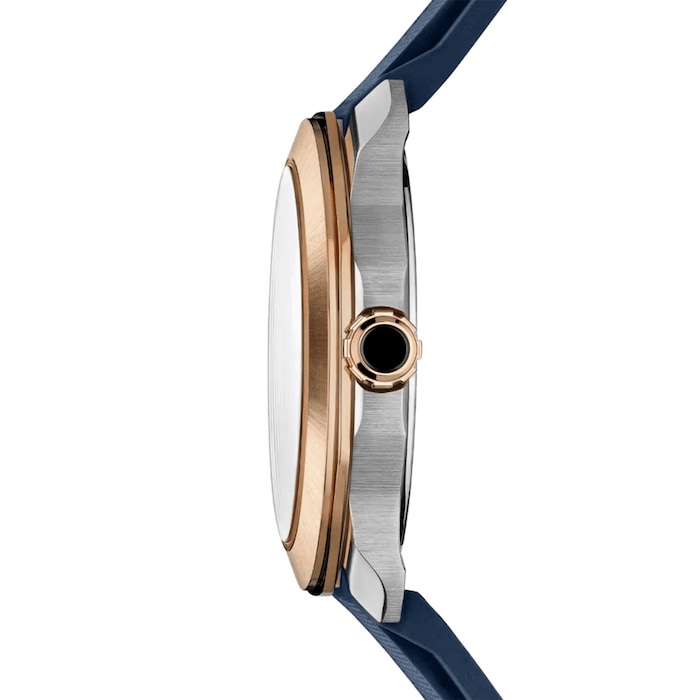 BVLGARI Octo Roma 41mm Mens Watch Blue 18ct Rose Gold