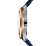 BVLGARI Octo Roma 41mm Mens Watch Blue 18ct Rose Gold