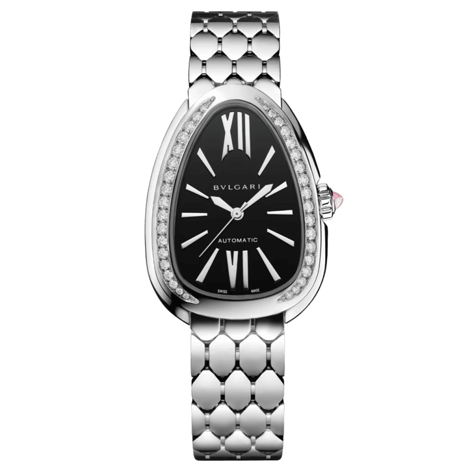 BVLGARI Serpenti Seduttori Automatic 34mm Ladies Watch Black