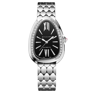 BVLGARI Serpenti Seduttori Automatic 34mm Ladies Watch Black