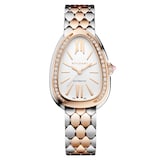 BVLGARI Serpenti Seduttori Automatic 34mm Ladies Watch Stainless Steel and 18ct Rose Gold