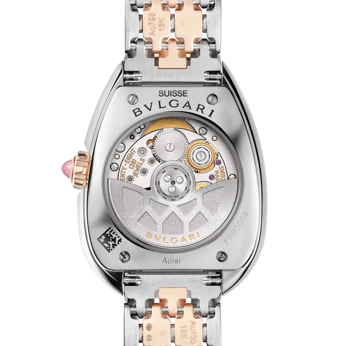 BVLGARI Serpenti Seduttori Automatic 34mm Ladies Watch Stainless Steel and 18ct Rose Gold