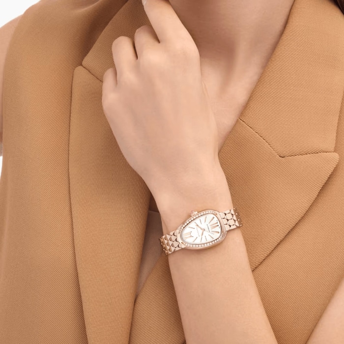 BVLGARI Serpenti Seduttori Automatic 34mm Ladies Watch 18ct Rose Gold