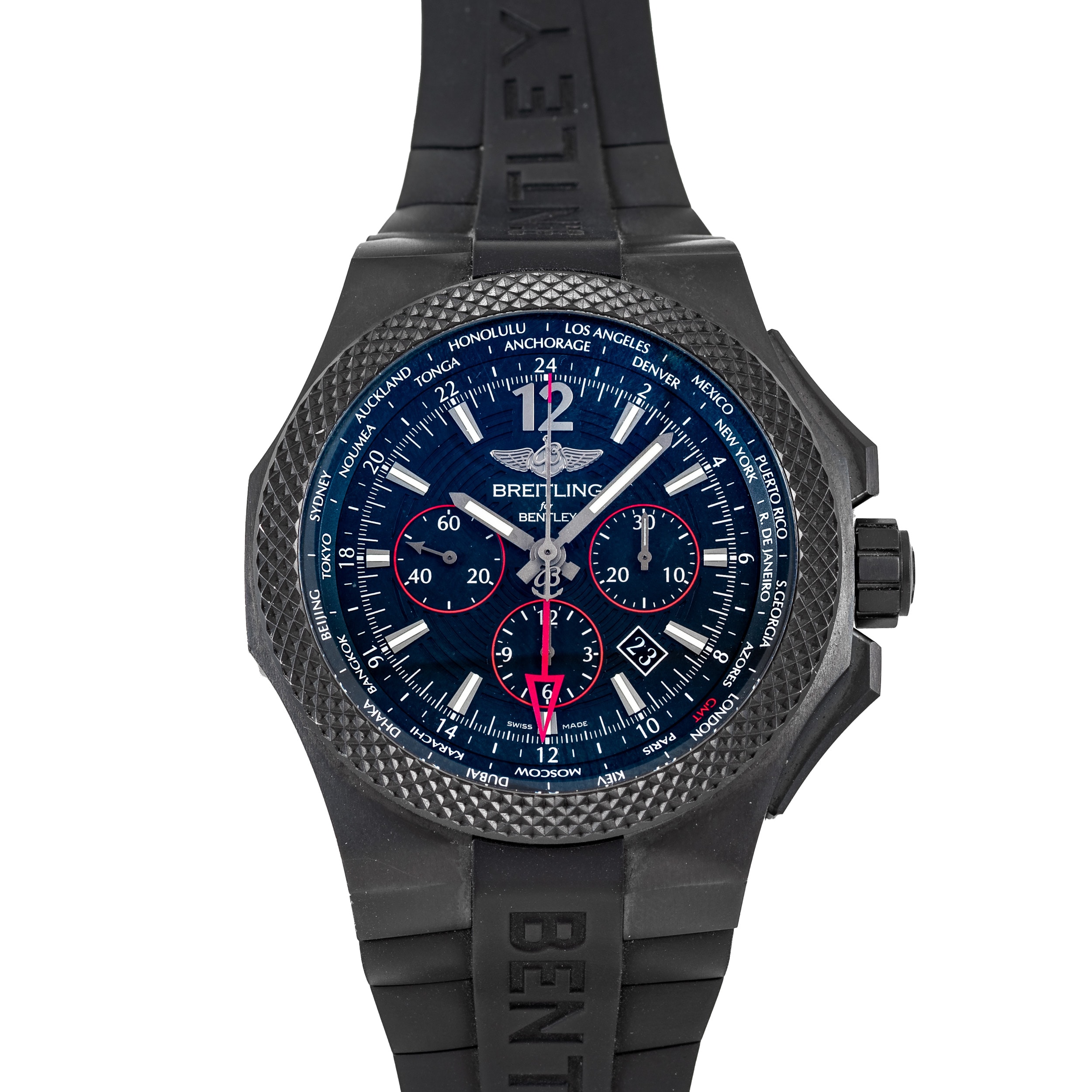 For Bentley Motors GMT Chronograph Light Body B04 Midnight Carbon Special  Edition