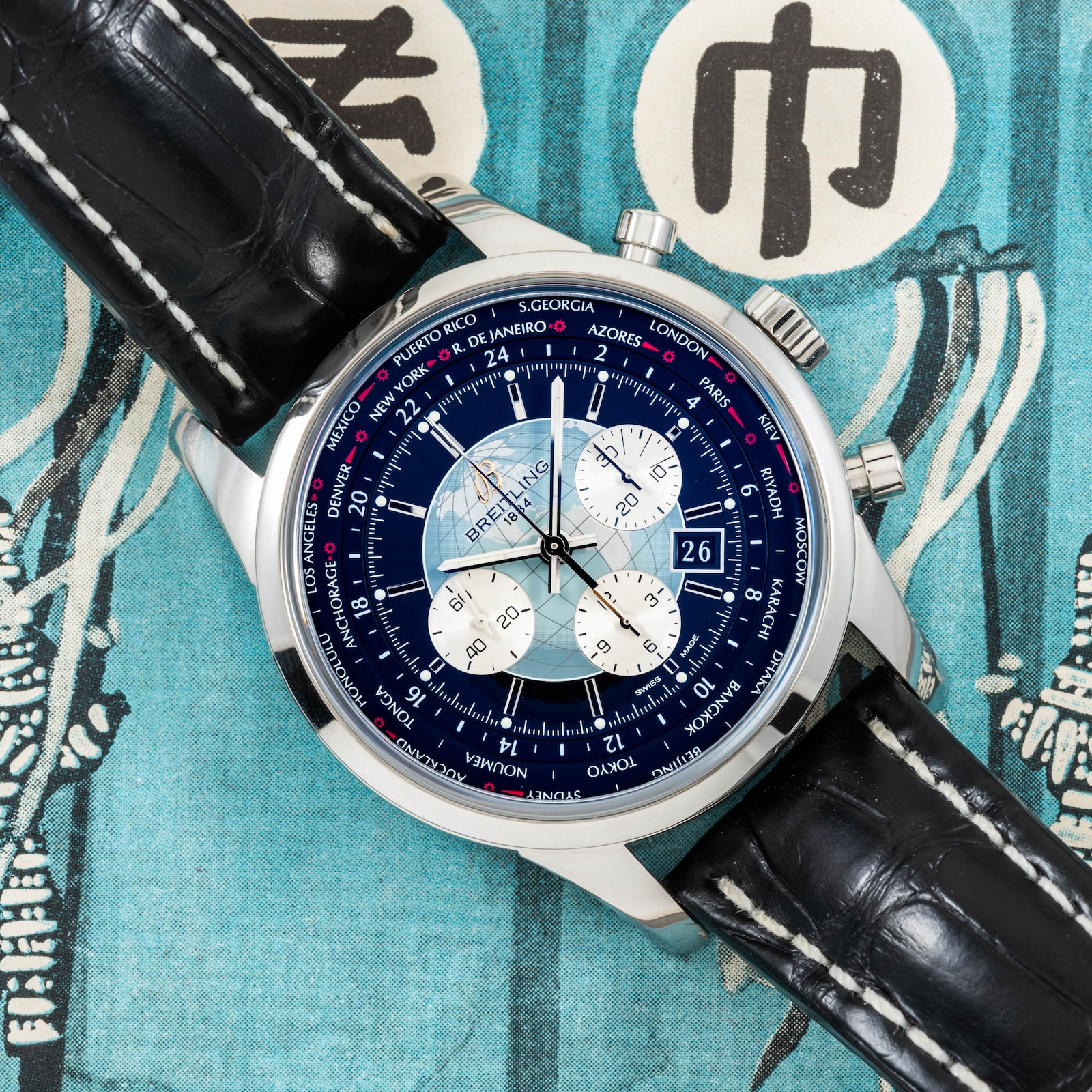 Pre-Owned Breitling Transocean Chronograph Unitime
