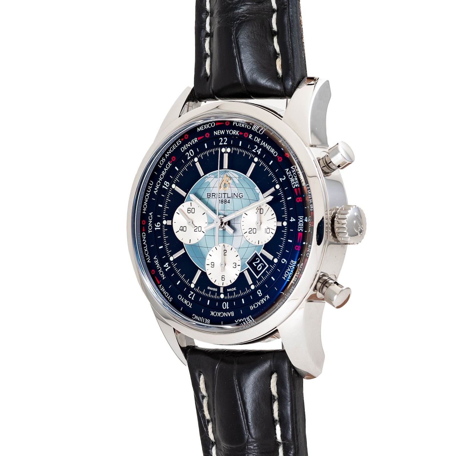Pre-Owned Breitling Transocean Chronograph Unitime
