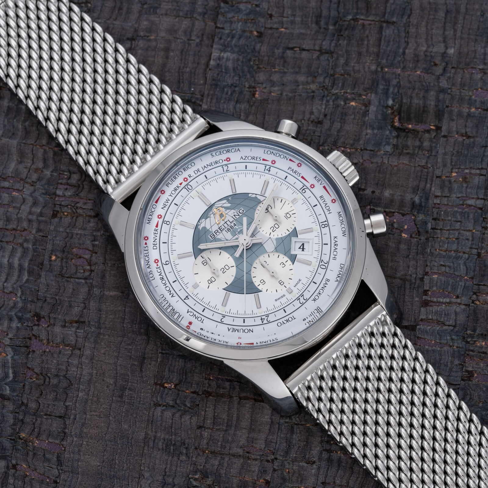 Pre-Owned Breitling Transocean Chronograph Unitime