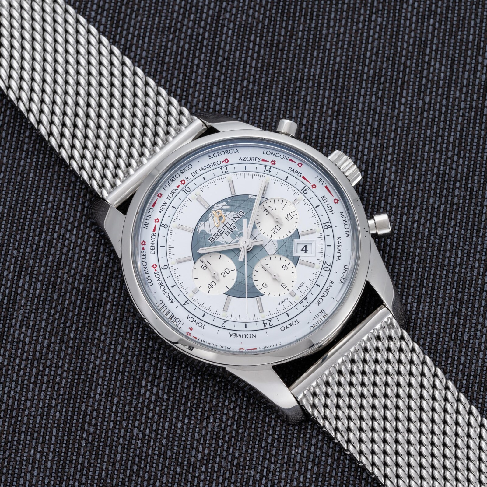 Pre-Owned Breitling Transocean Chronograph Unitime