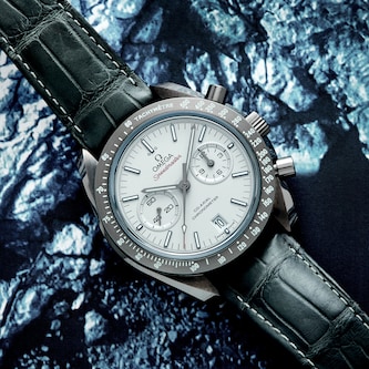 Pre-Owned Omega by Analog Shift Pre- Owned Speedmaster Co-Axial 'Grey Side Of The Moon' Chronograph