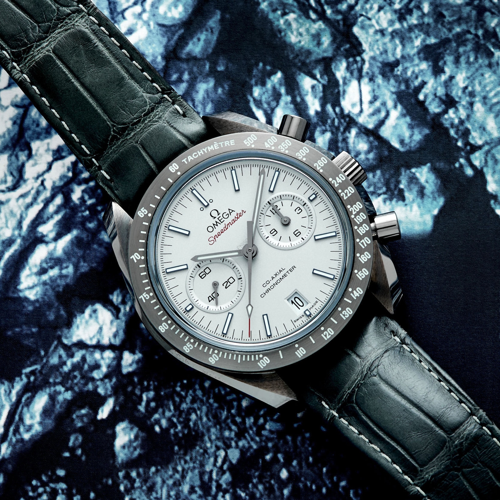 Pre-Owned Omega by Analog Shift Pre- Owned Speedmaster Co-Axial 'Grey Side Of The Moon' Chronograph