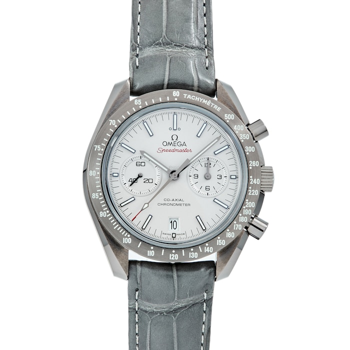 Pre-Owned Omega by Analog Shift Pre- Owned Omega Speedmaster Co-Axial 'Grey Side Of The Moon' Chronograph