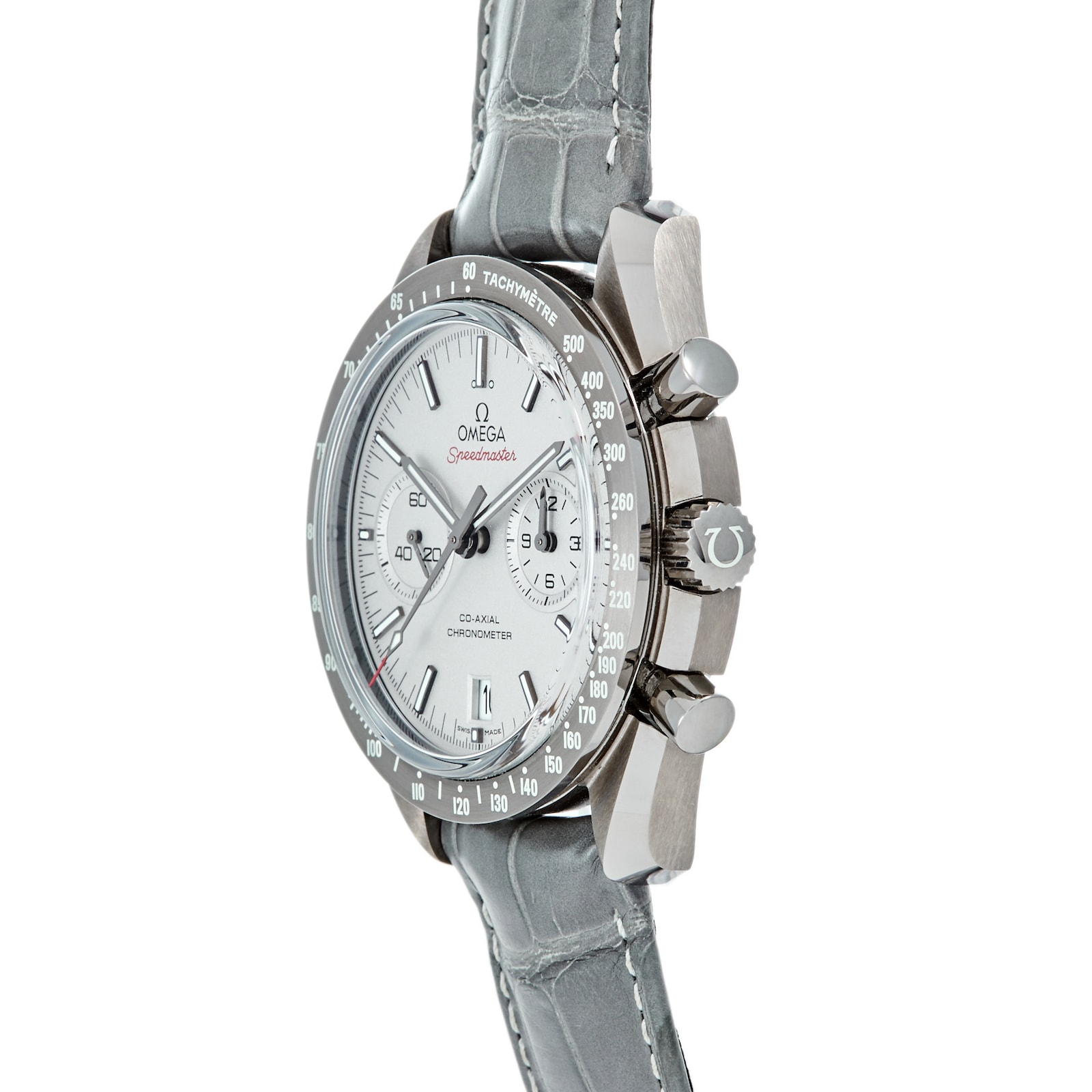 Pre-Owned Omega by Analog Shift Pre- Owned Speedmaster Co-Axial 'Grey Side Of The Moon' Chronograph