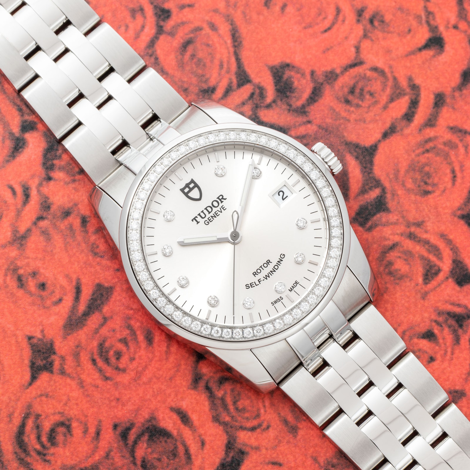 Pre-Owned Tudor Glamour Date Diamonds 36mm