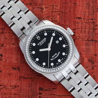 Pre-Owned Tudor by Analog Shift Ladies Glamour Date 31 Diamond Dial & Bezel