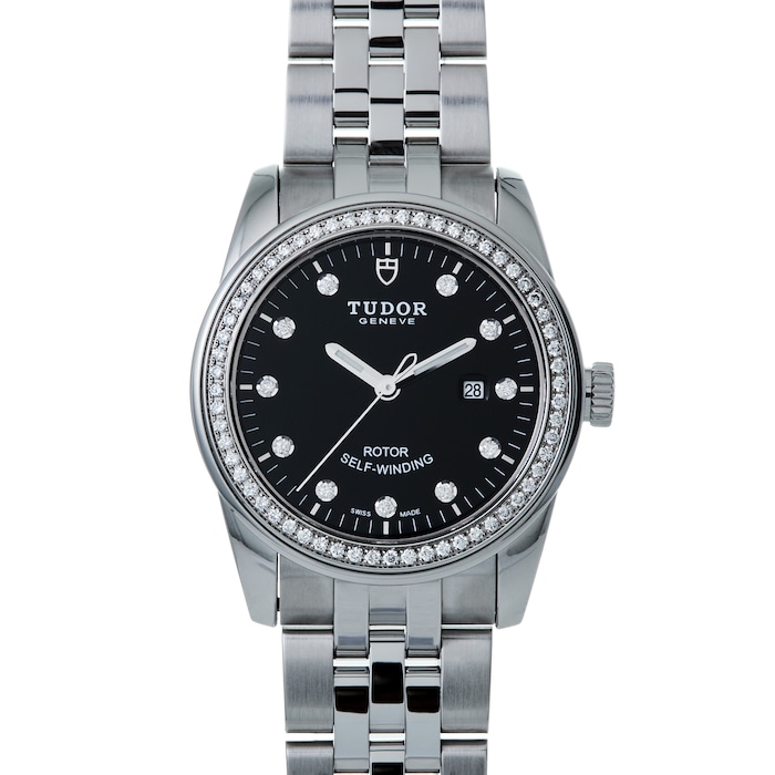 Pre-Owned Tudor by Analog Shift Ladies Glamour Date 31 Diamond Dial & Bezel