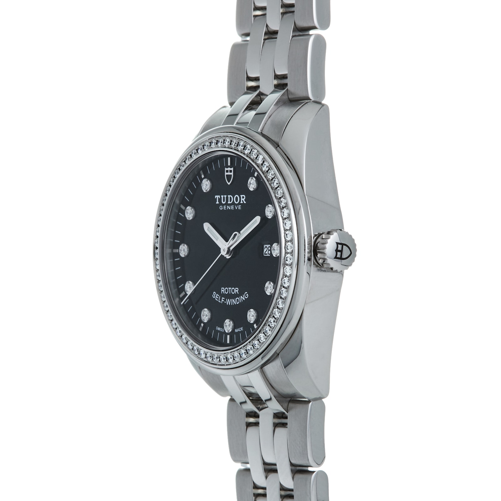 Pre-Owned Tudor by Analog Shift Ladies Glamour Date 31 Diamond Dial & Bezel