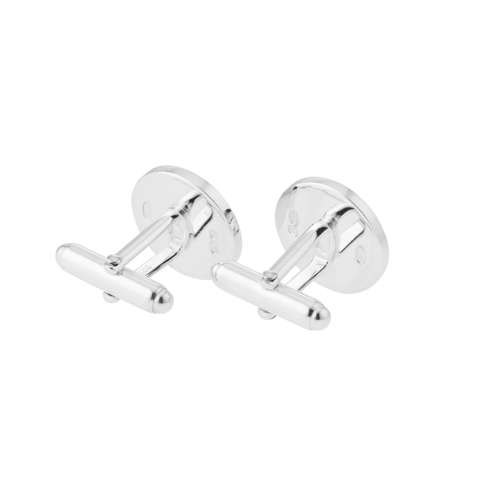 Mappin & Webb The King’s Trust Sterling Silver Round T Bar Cufflinks