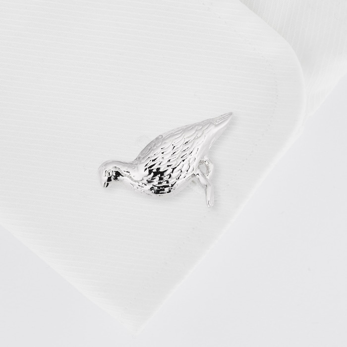 Mappin & Webb Sterling Silver Grouse Cufflinks