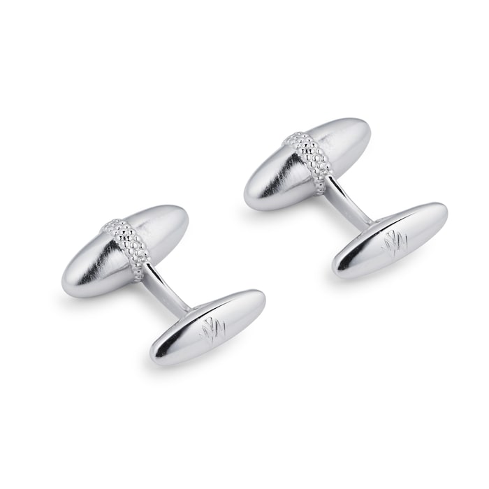 Mappin & Webb Sterling Silver Bullet Cufflinks