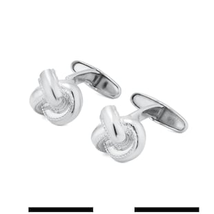 Mappin & Webb Sterling Silver Knot Cufflinks