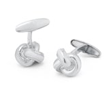 Mappin & Webb Sterling Silver Knot Cufflinks