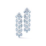 A & Furst 18k White Gold Nightlife 13.26cttw Aquamarine and 1.56cttw Diamond Chandelier Earrings