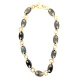 Aletto Brothers 18k Yellow Gold and Black Onyx Marine Necklace
