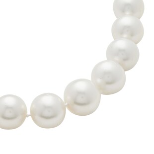 Vintage And Estate Jewelry 18K White Gold Pearl & Diamond Necklace